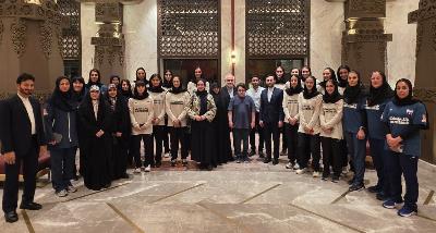 Meeting of the Ambassador of the Islamic Republic of Iran with the Iran Womens National Volleyball Team in Nepal